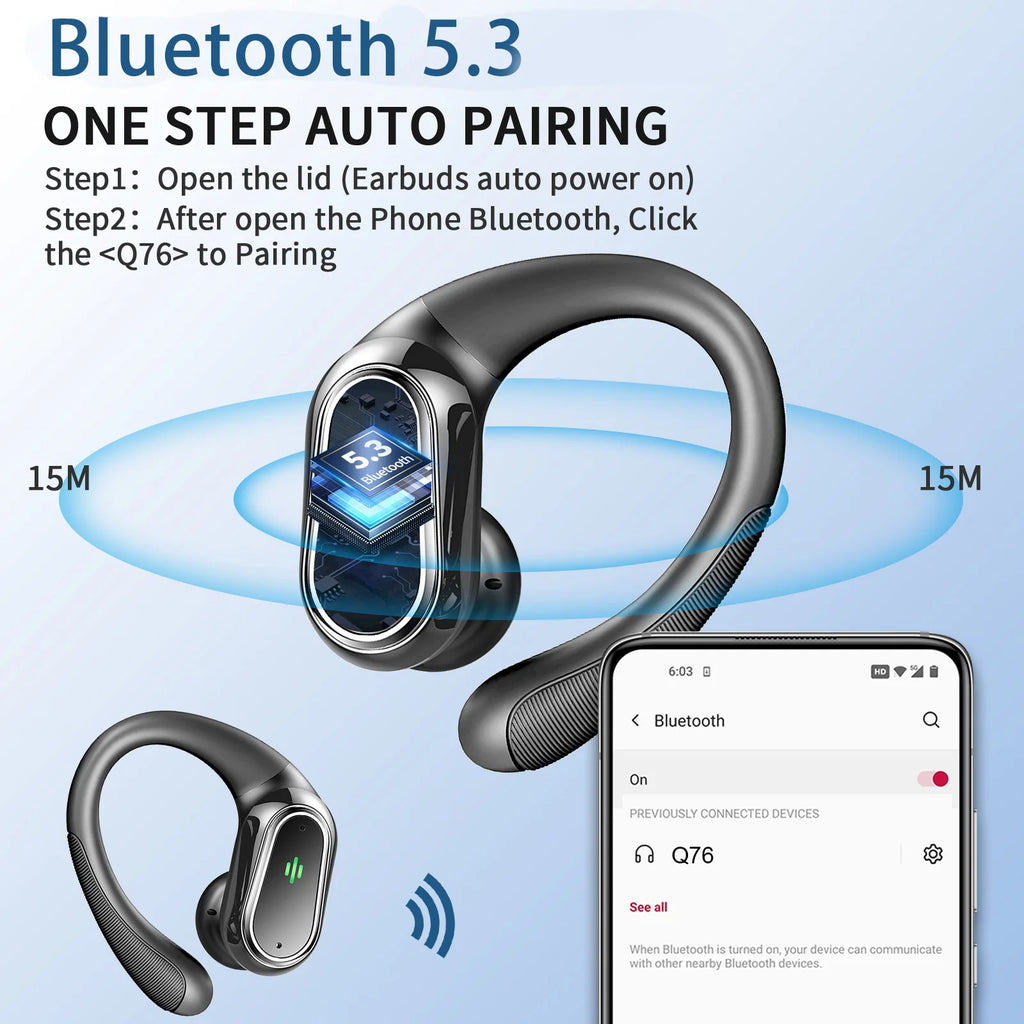 Auriculares Bluetooth 5.3 ENC · 50H
