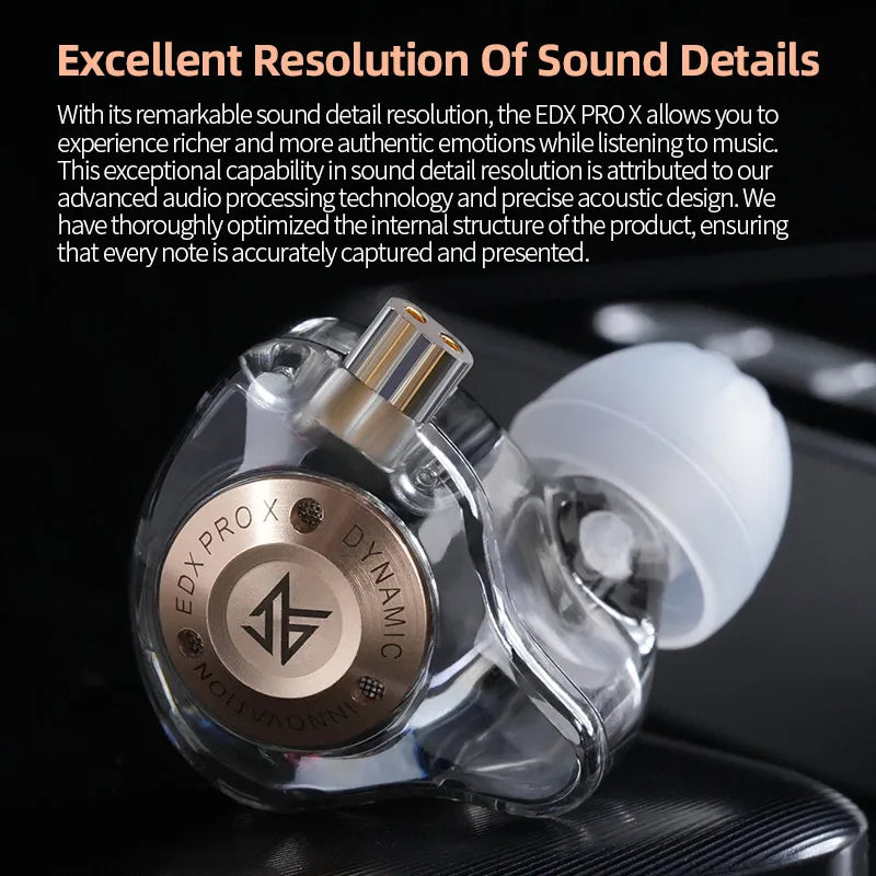 KZ EDX Pro X – Auriculares HIFI In-Ear