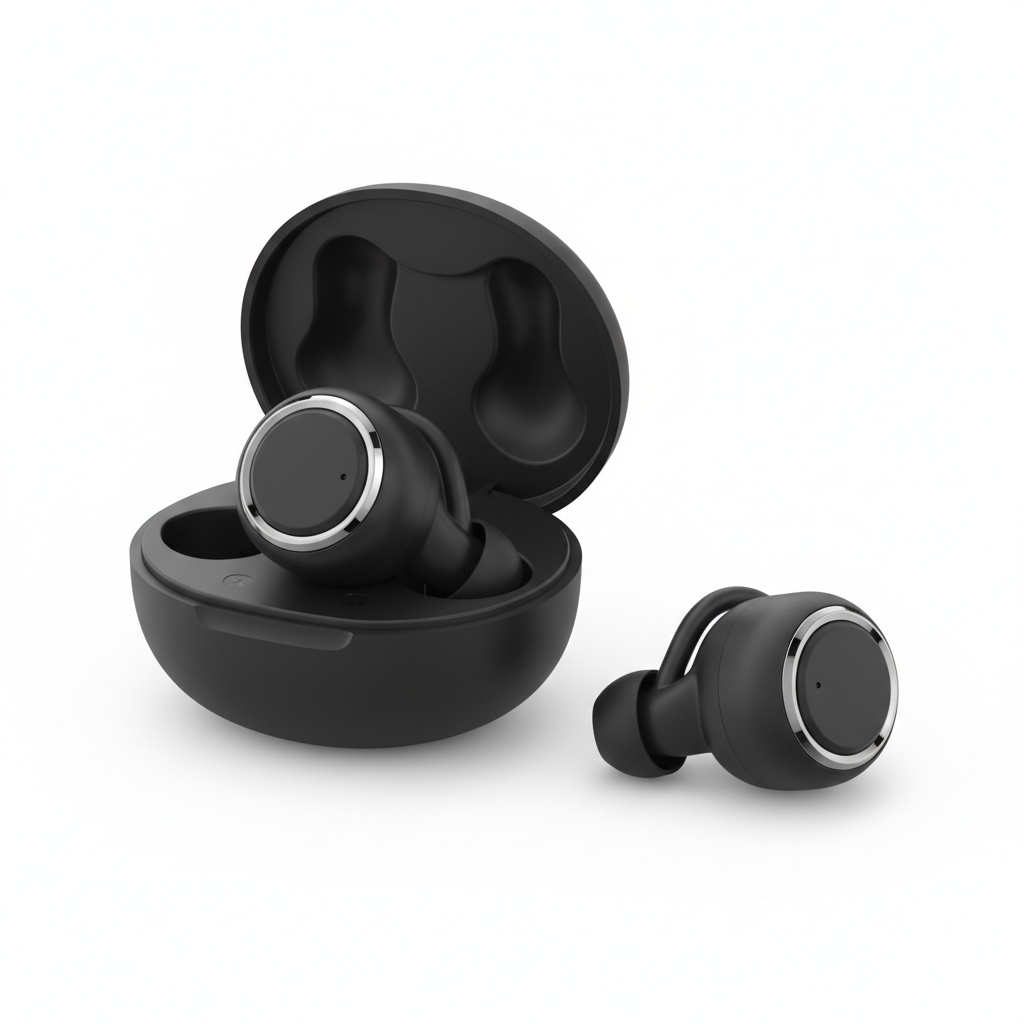 QCY Crossky C30S auriculares clip fondo blanco