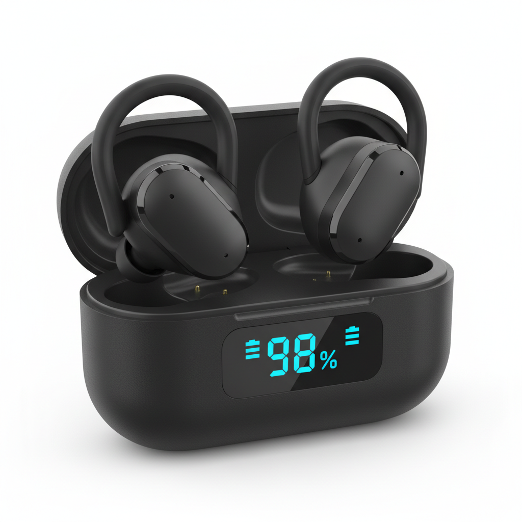 Auriculares TWS Bluetooth 5.3 ENC 50H fondo blanco