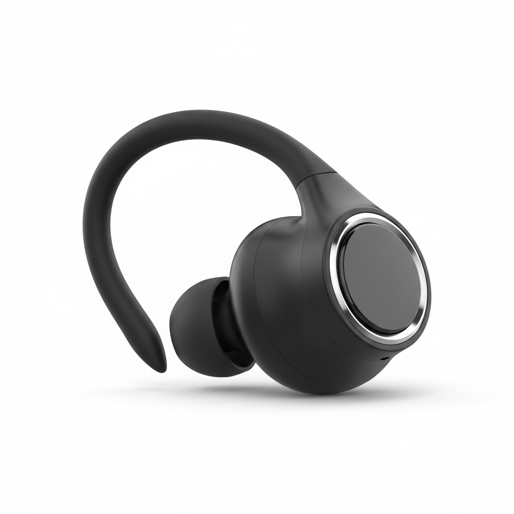 BX17 auriculares TWS sport ear hook fondo blanco